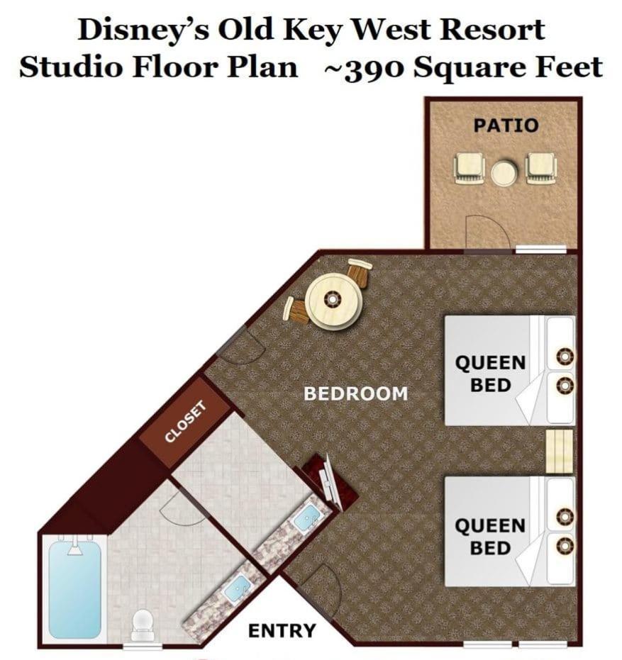 Disney'S Key West Resort Studio Room Sleeps 4 オーランド エクステリア 写真